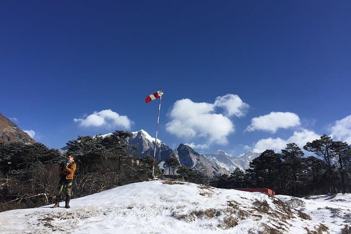 Heli pad in Hotel Everest View