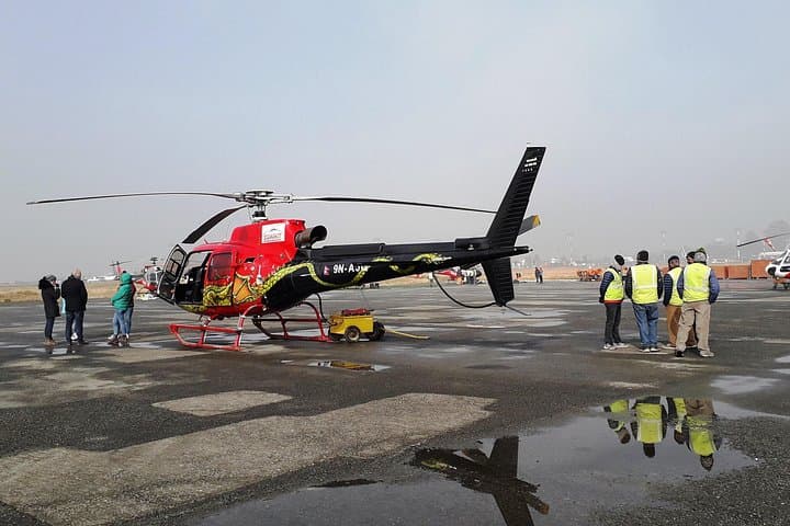 Await take-off from Kathmandu Airport