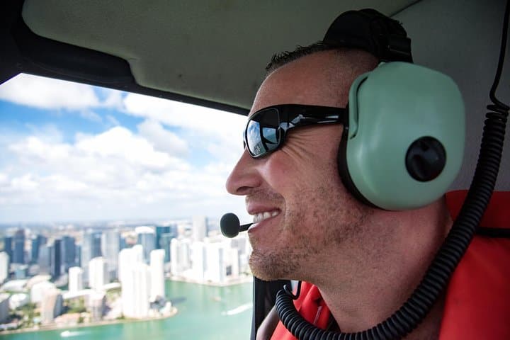 Miami Helicopter Experience with Transportation and champagne