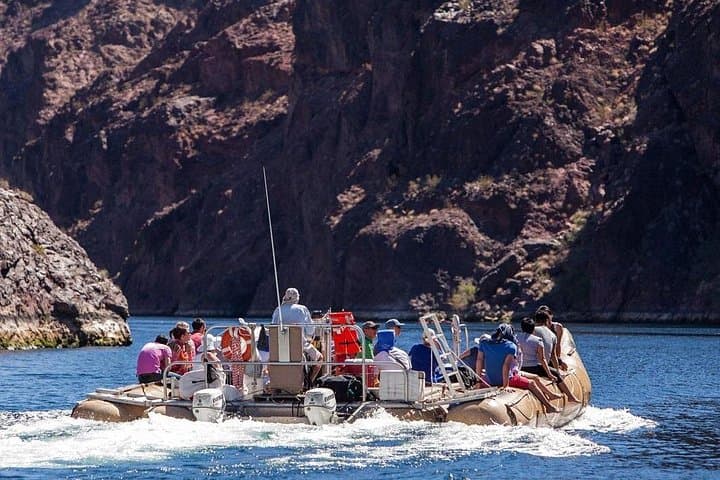 beautiful smooth water rafting through Black Canyon