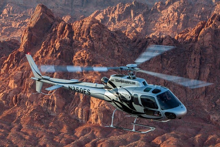 Fly over and land at the the Valley of fire State Park