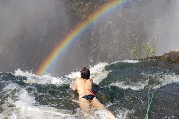 Helicopter Flight of Angels above the Falls( window view)