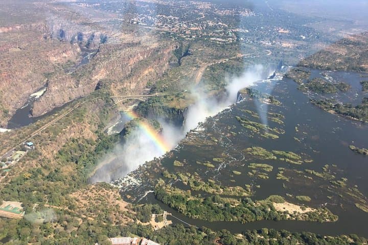 Helicopter Flight of Angels above the Falls( window view)