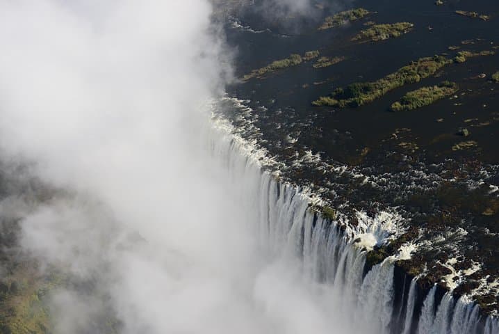 Helicopter Flight of Angels above the Falls( window view)