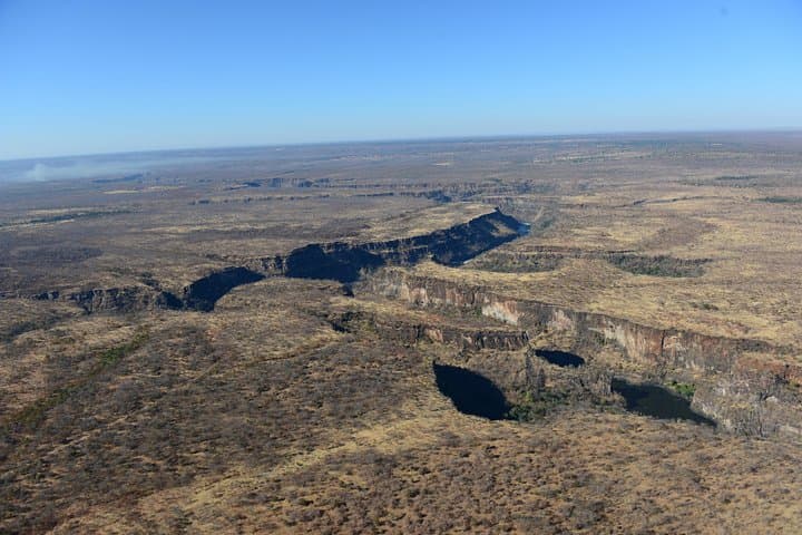 Scenic Helicopter Ride above the falls (window view)