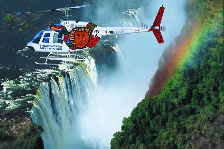 Helicopter Scenic Flight Over Victoria Falls - 13 Minute Flight.