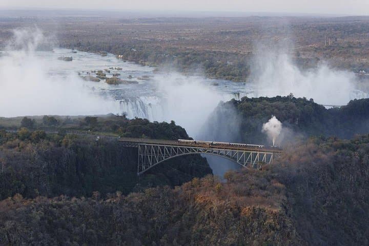Helicopter above the Falls