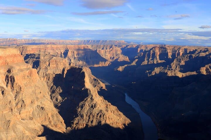 Spy Colorado River as you soar above the Grand Canyon