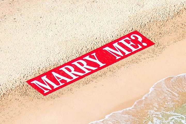 Marry Me Banner Flyover - Helicopter Proposal Flight