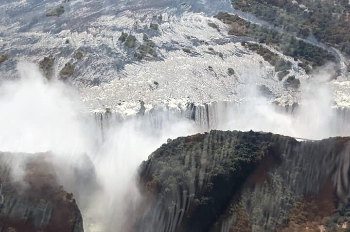 Helicopter Flight of Angels above the Falls( window view)