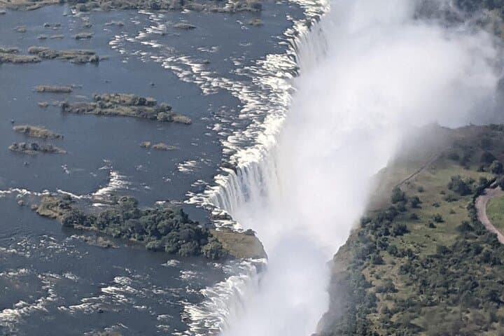 Helicopter Flight of Angels above the Falls( window view)
