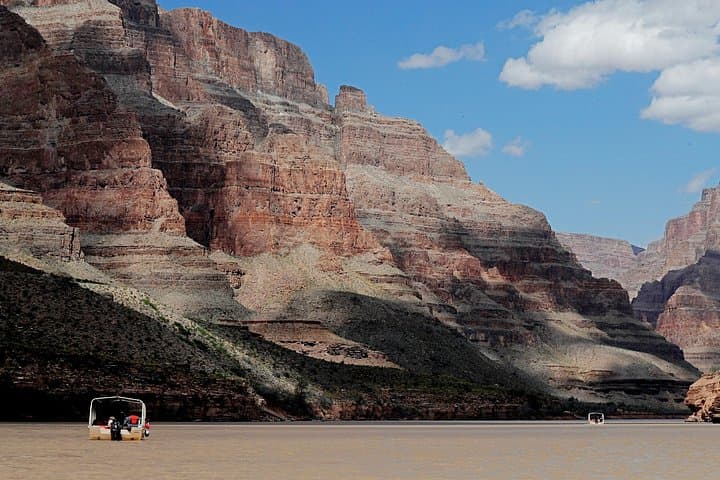 Grand Canyon West Helicopter Tour with VIP Skywalk and Boat Ride
