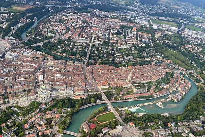 See the Swiss Capital city with us from a helicopter