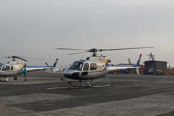 Ready for flight to Everest Base Camp.