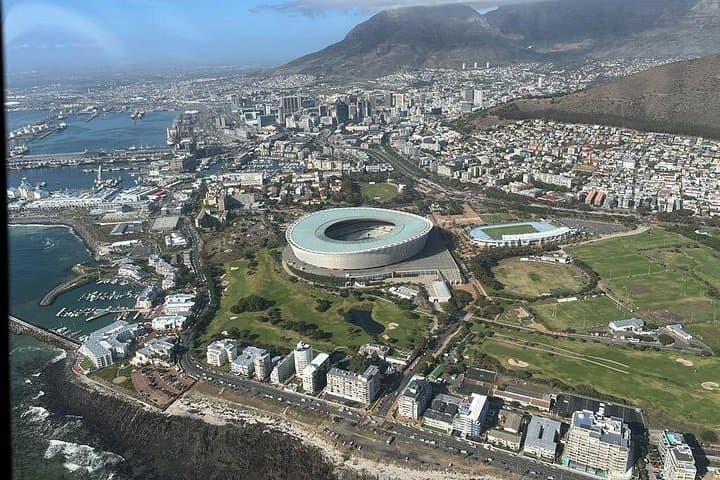 View from helicopter