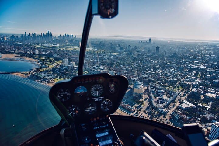 Melbourne City Scenic Helicopter Ride over St Kilda and Luna Park