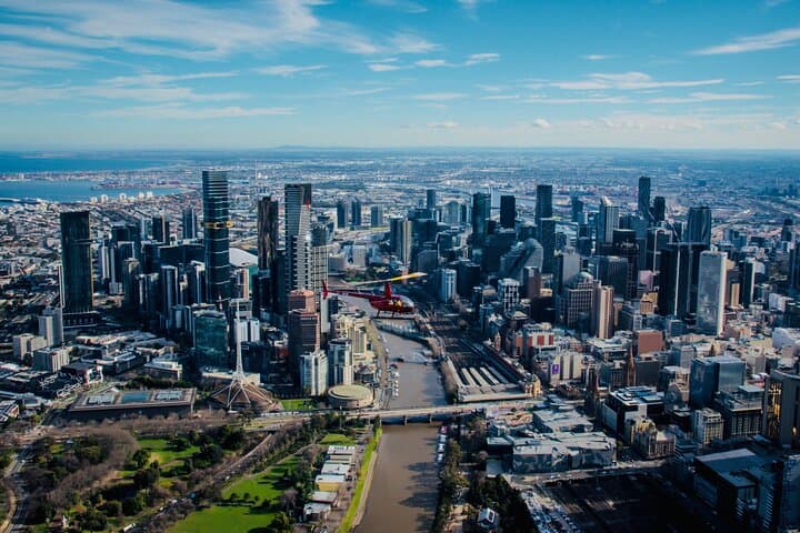 Melbourne City Scenic Helicopter Ride over Yarra River & CBD