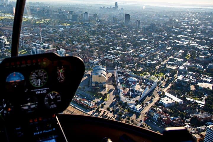 Helicopter Ride over Melbourne CBD, Beaches & Coast.