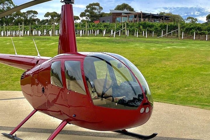 Helicopter Winery Lunch to Jack Rabbit on the Bellarine Peninsula