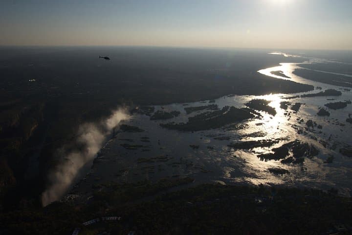 15 minutes scenic helicopter flight above Victoria Falls-Zimbabwe