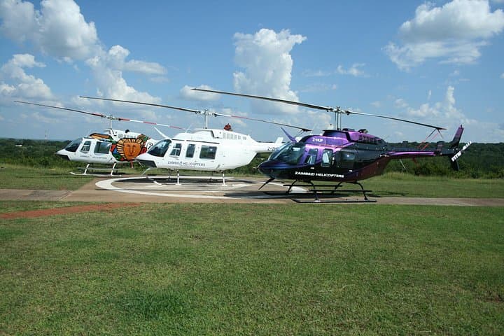 15 minutes scenic helicopter flight above Victoria Falls-Zimbabwe