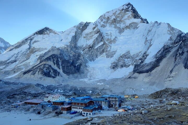 Everest Base Camp capture by camera.