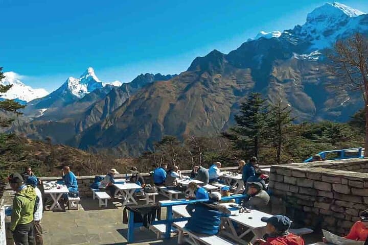 Breakfast view from Everest View Hotel