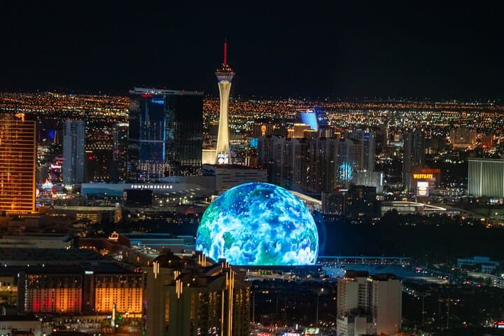 Las Vegas Strip Highlights by Helicopter at Night