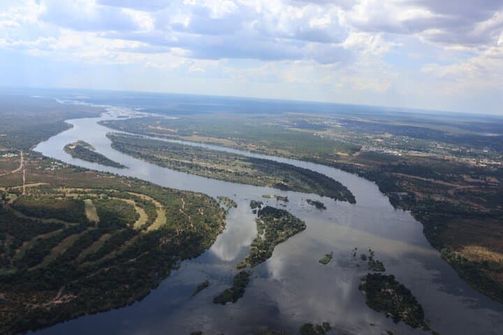 Helicopter Flight over the Victoria Falls