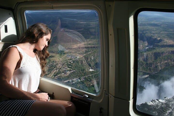 Helicopter Flight+window Seat Guarantee over the Victoria Falls