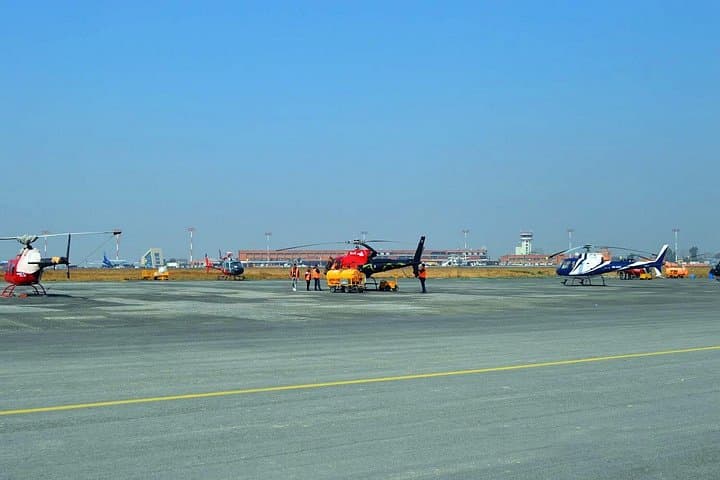 Helicopter Terminal at Tribhuvan International Airport in Kathmandu
