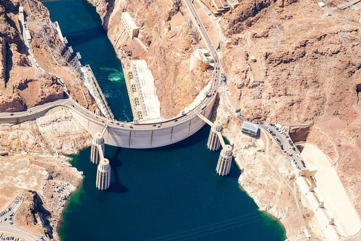 Daytime Hoover Dam and Las Vegas Strip Helicopter Flight