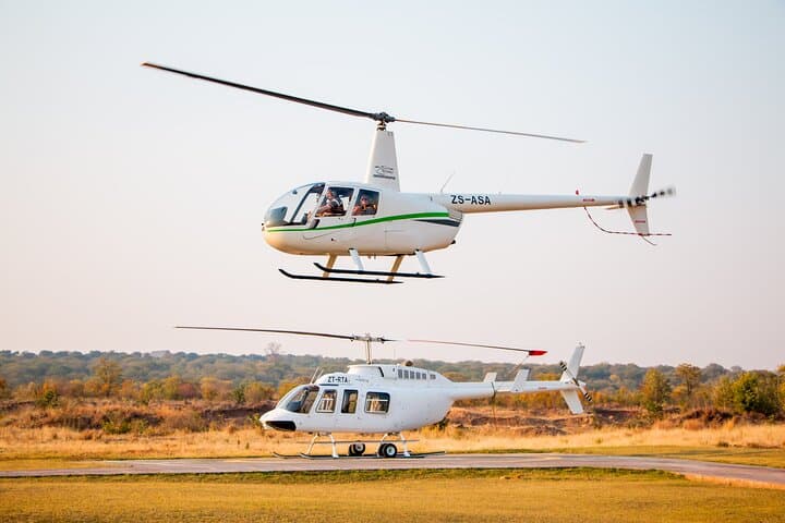 25 minutes scenic helicopter flight above Victoria Falls-Zimbabwe