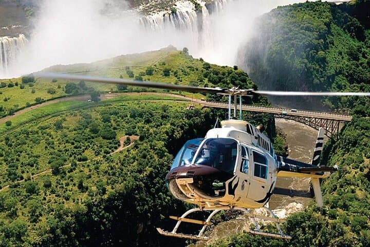 Helicopter Flight of Angels above the Falls( window view)