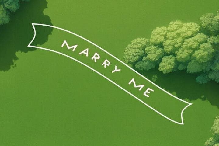 Marry Me Banner Flyover - Helicopter Proposal Flight