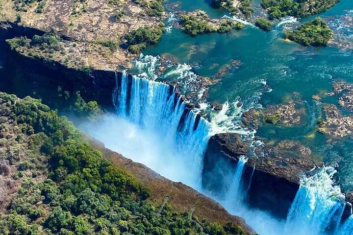 Helicopter Flight Over Victoria Falls