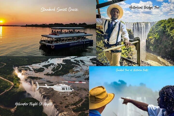 Full Monty-Helicopter Flight, Bridge/Falls Tour & Sunset Cruise