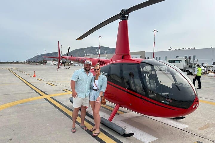 Santorini 360: Helicopter Ride, Must-See Sights & Wine Tasting