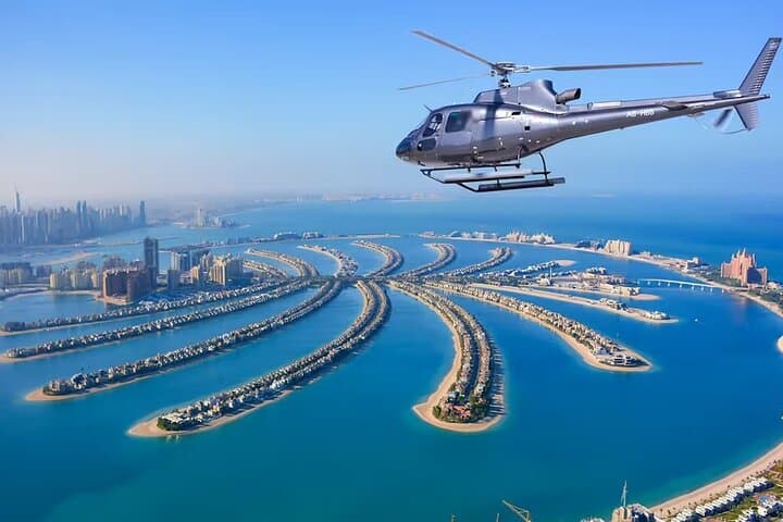 Dubai Helicopter tour with both way Private transfers