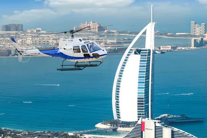 Dubai Helicopter tour with both way Private transfers