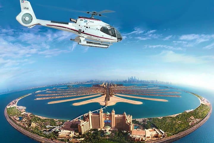 Dubai Helicopter Flight and Lost World Aquarium Entrance
