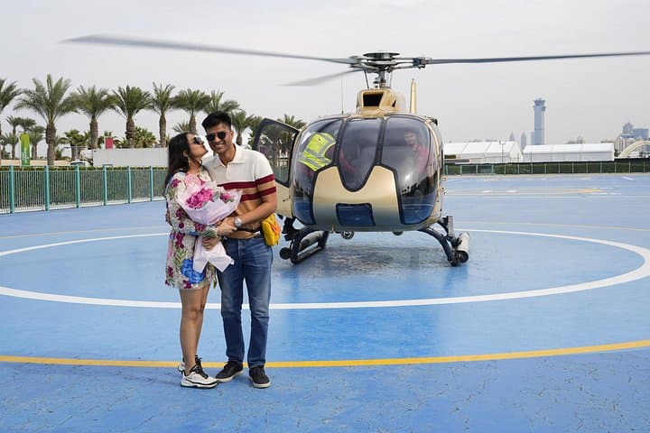 Dubai Helicopter Flight and Lost World Aquarium Entrance