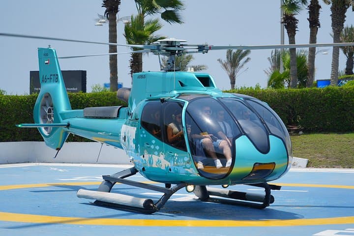 Dubai Helicopter Flight and Lost World Aquarium Entrance