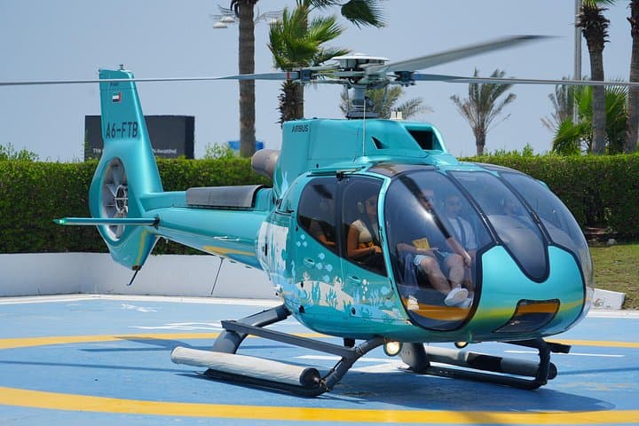 Dubai Helicopter Flight and Lost World Aquarium Entrance