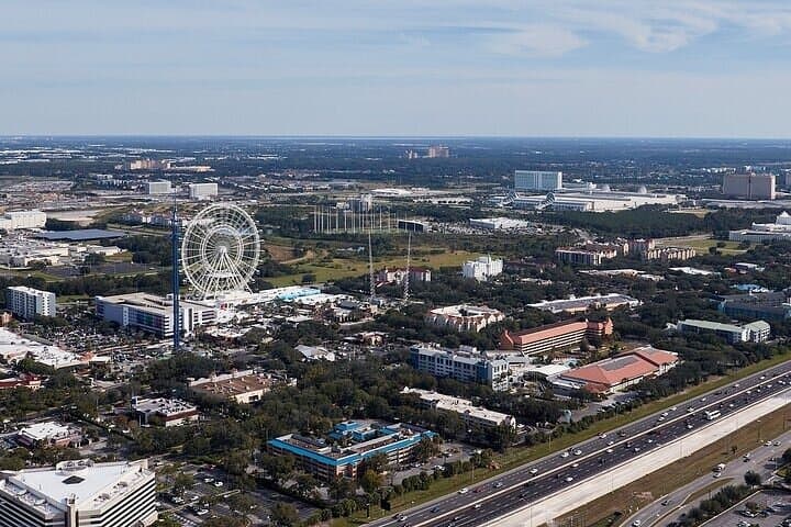Day Flight 31 miles Helicopter Tour over all the Theme Parks