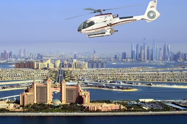 Helicopter Ride Over Dubai Burj Khalifa & Palm – Optional Pickup