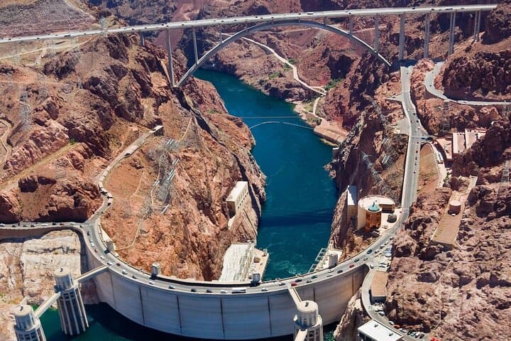 180 degree panoramic views of the Hoover Dam Bypass Bridge