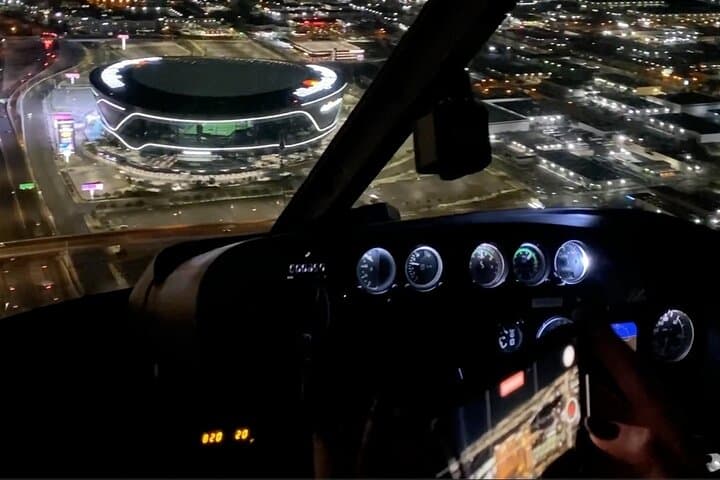 Fly past the Allegiant Stadium home of the Las Vegas Raiders