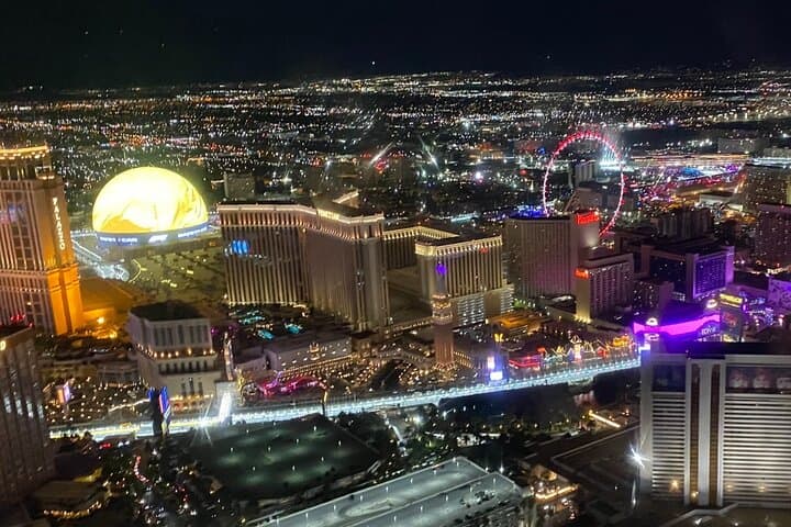 See the Las Vegas MSG Sphere from above