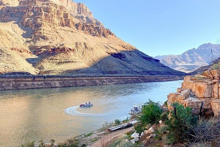 Grand Canyon West Rim Helicopter and Boat Tour by Luxury Car